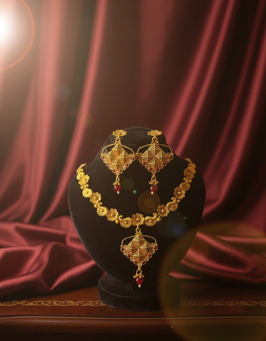The Royal Filigree Kundan Set